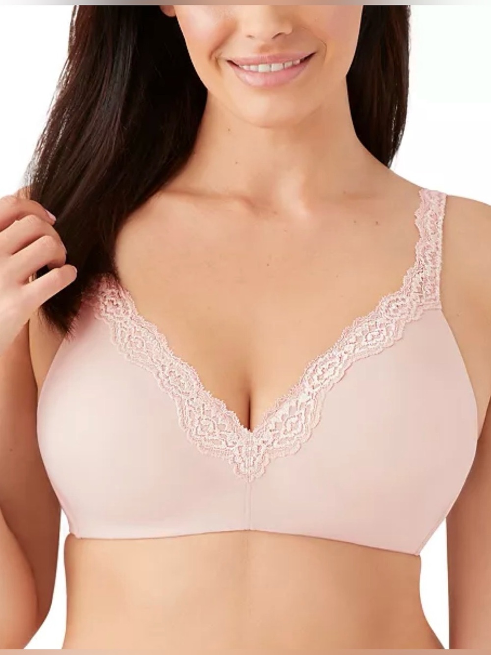 Wacoal Women's Softly Styled Wirefree Contour T-Shirt Bra 856301 36DDD rose dust